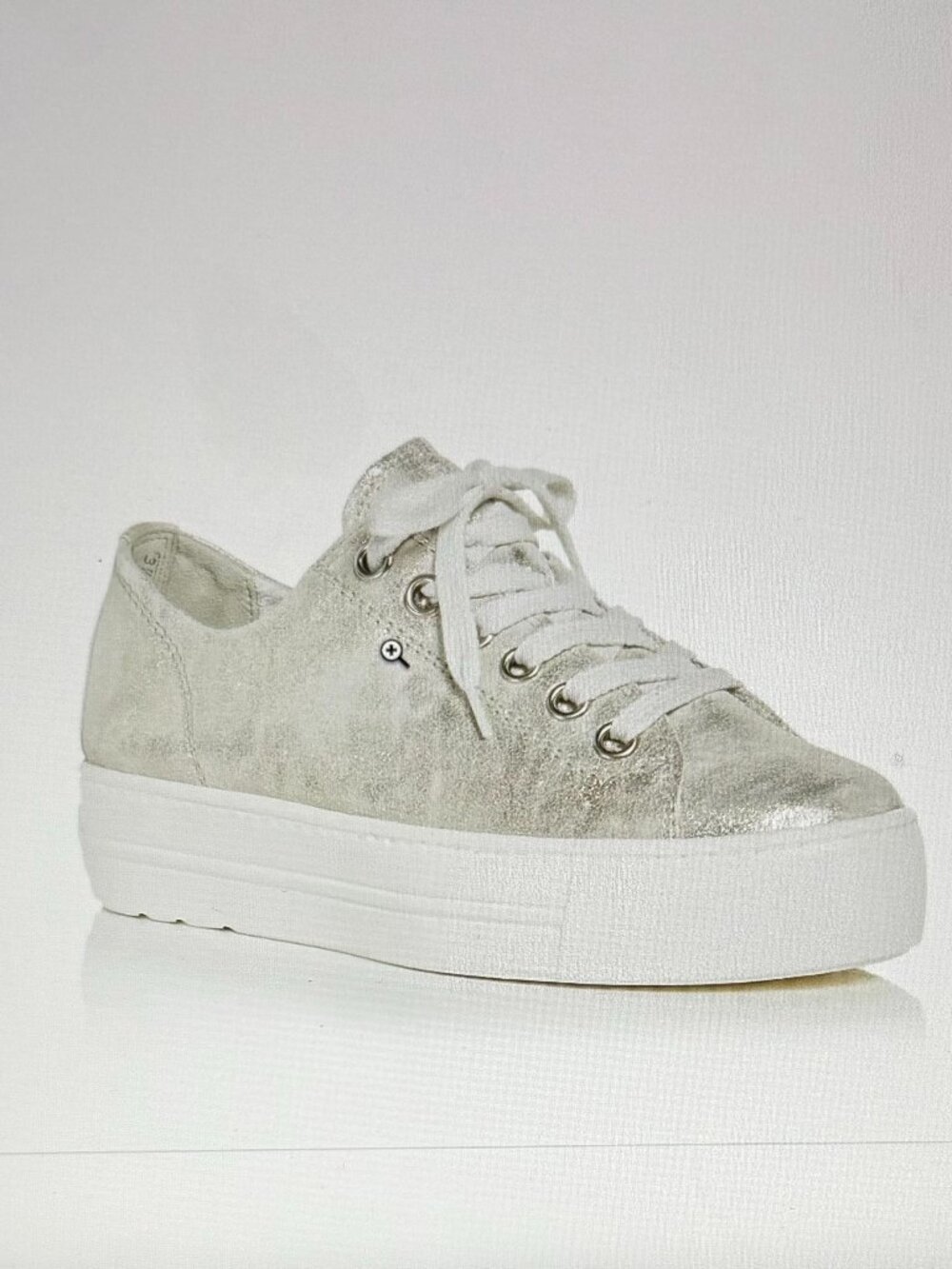 Paul Green Women's Bixby Platform Sneakers in Mineral Metalic